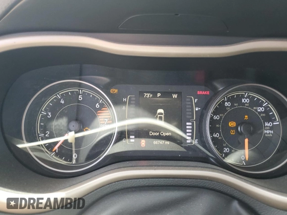 2017 Jeep Cherokee Sport with VIN 1C4PJMAB8HW605363, listed as a Copart auction lot 53917035 with 66,747 mi miles and Salvage Title. Bid and sale history available at carsss.com. Image 9.