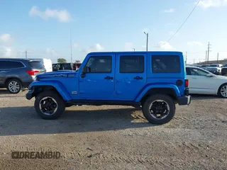 2014 Jeep Wrangler Unlimited Sahara with VIN 1C4HJWEG1EL188445, listed as a IAAI auction lot 42742737 with 79,948 mi miles and . Bid and sale history available at DreamBid. Image 14.