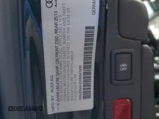 2017 Audi A4 Season of Audi Premium with VIN WAUDNAF42HN047495, listed as a Copart auction lot 41769645 with 104,206 mi miles and Salvage Title. Bid and sale history available at carsss.com. Image 14.