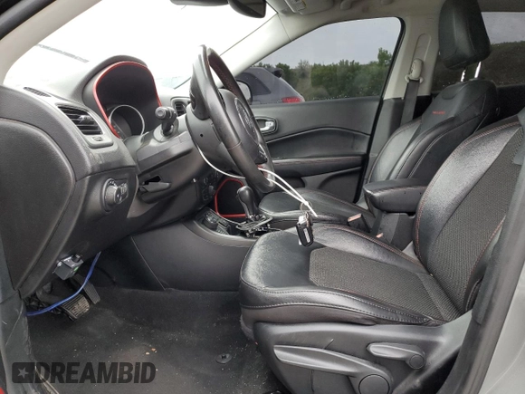 2021 Jeep Compass Trailhawk with VIN 3C4NJDDB9MT594344, listed as a Copart auction lot 58821455 with 80,039 mi miles and Salvage title. Bid and sale history available at DreamBid. Image 7.