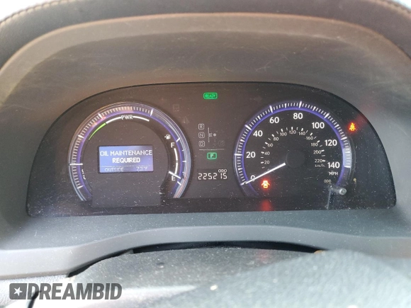 2010 Lexus HS with VIN JTHBB1BA7A2001522, listed as a Copart auction lot 74371974 with 225,215 mi miles and Clean Title. Bid and sale history available at carsss.com. Image 9.