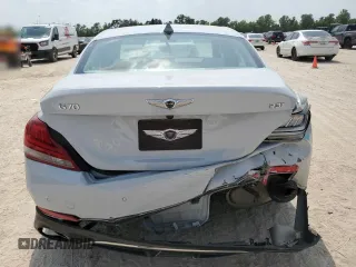 2019 Genesis G70 3.3T Advanced with VIN KMTG74LE9KU032645, listed as a Copart auction lot 61433474 with 60,440 mi miles and Salvage Title. Bid and sale history available at carsss.com. Image 6.