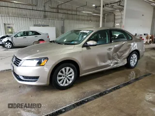2015 Volkswagen Passat Wolfsburg Edition with VIN 1VWAT7A31FC012918, listed as a Copart auction lot 60961105 with 120,803 mi miles and Salvage title. Bid and sale history available at DreamBid. Image 1.