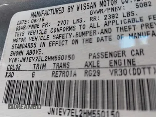 2017 Infiniti Q60 Premium with VIN JN1EV7EL2HM550150, listed as a IAAI auction lot 42324819 with 104,799 mi miles and . Bid and sale history available at DreamBid. Image 9.