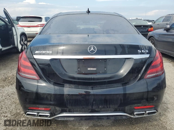 2018 Mercedes-Benz S 63 AMG with VIN WDDUG8JB7JA385411, listed as a Copart auction lot 74210724 with Not Provided miles and Non Repairable. Bid and sale history available at DreamBid. Image 6.