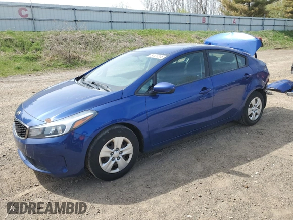 2017 Kia Forte LX with VIN 3KPFK4A72HE012872, listed as a Copart auction lot 54626355 with 78,281 mi miles and Clean Title. Bid and sale history available at carsss.com. Image 1.