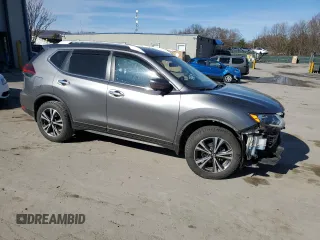 2019 Nissan Rogue SV with VIN JN8AT2MV6KW401800, listed as a Copart auction lot 51526515 with 54,587 mi miles and Salvage Title. Bid and sale history available at carsss.com. Image 4.