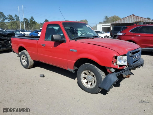 2010 Ford Ranger XL with VIN 1FTKR1AD3APA57209, listed as a Copart auction lot 50052105 with 200,011 mi miles and Salvage Title. Bid and sale history available at carsss.com. Image 4.