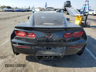 2016 Chevrolet Corvette Z51 3LT with VIN 1G1YM2D72G5115814, listed as a Copart auction lot 89352015 with 43,692 mi miles and Salvage title. Bid and sale history available at DreamBid. Image 6.