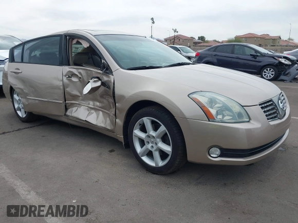 2004 Nissan Maxima SE with VIN 1N4BA41EX4C927086, listed as a IAAI auction lot 41734539 with 135,331 mi miles and . Bid and sale history available at DreamBid. Image 1.