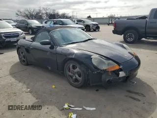 2002 Porsche Boxster with VIN WP0CA298X2U624074, listed as a Copart auction lot 42729845 with 116,119 mi miles and Salvage title. Bid and sale history available at DreamBid. Image 4.