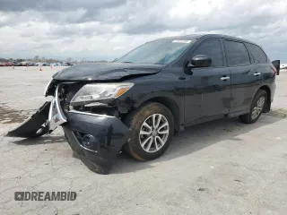 2015 Nissan Pathfinder S z VIN 5N1AR2MN9FC633773, wystawiony jako Copart lot #51516155 z przebiegiem 132 061 mil mil oraz Szkoda całkowita • Salvage title. Historia ofert i sprzedaży dostępna na DreamBid. Obrazek 1.