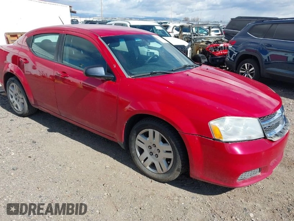 2014 Dodge Avenger SE with VIN 1C3CDZAB8EN190246, listed as a IAAI auction lot 41713254 with 137,832 mi miles. Bid and sale history available at carsss.com. Image 1.