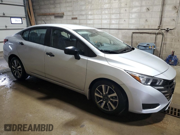 2024 Nissan Versa S with VIN 3N1CN8DV1RL879529, listed as a Copart auction lot 47470485 with 3,364 mi miles and Salvage Title. Bid and sale history available at carsss.com. Image 4.