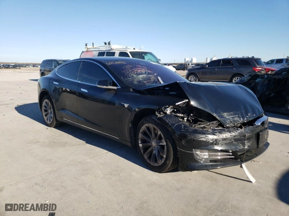 2017 Tesla Model S 100D with VIN 5YJSA1E24HF232152, listed as a Copart auction lot 88358005 with 0 mi miles and Salvage Title. Bid and sale history available at carsss.com. Image 4.