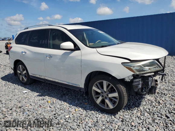 2014 Nissan Pathfinder Platinum with VIN 5N1AR2MN6EC728032, listed as a Copart auction lot 61914055 with 101,941 mi miles and Salvage title. Bid and sale history available at DreamBid. Image 4.