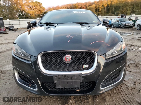 2013 Jaguar XF with VIN SAJWA0JC4DMS64094, listed as a Copart auction lot 80721014 with 133,462 mi miles and Salvage Title. Bid and sale history available at DreamBid. Image 5.