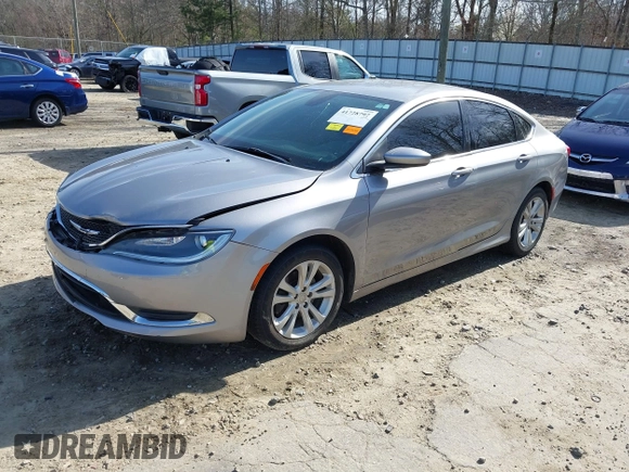 2016 Chrysler 200 Limited with VIN 1C3CCCAB8GN133550, listed as a IAAI auction lot 41728797 with 87,776 mi miles. Bid and sale history available at carsss.com. Image 2.