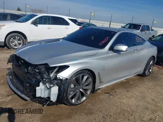 2018 Infiniti Q60 Luxe with VIN JN1EV7EK2JM340015, listed as a IAAI auction lot 41240379 with 115,040 mi miles and . Bid and sale history available at carsss.com. Image 17.