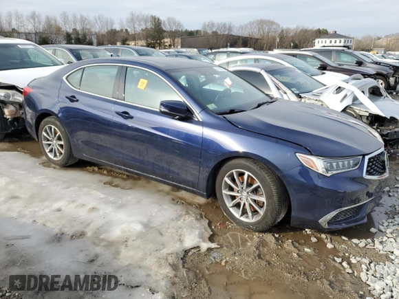 2019 Acura TLX with VIN 19UUB1F3XKA007491, listed as a Copart auction lot 46904075 with 0 mi miles and Salvage Title. Bid and sale history available at carsss.com. Image 4.