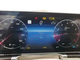 2023 Mercedes-Benz S-Class S 500 with VIN W1K6G6DB6PA203893, listed as a Copart auction lot 84664804 with 743 mi miles and Salvage Title. Bid and sale history available at carsss.com. Image 9.