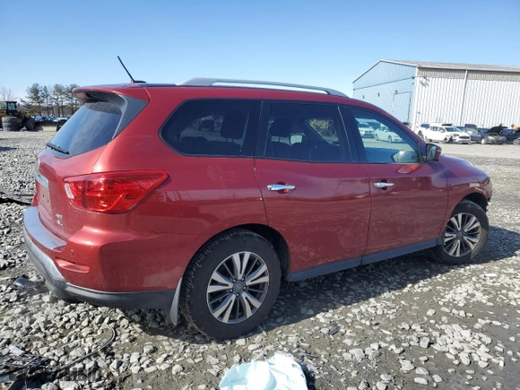 2017 Nissan Pathfinder SL with VIN 5N1DR2MM4HC608447, listed as a Copart auction lot 45484045 with NaN miles and Salvage Title. Bid and sale history available at carsss.com. Image 3.