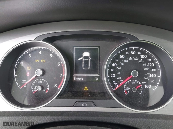 2015 Volkswagen Golf TSI SEL with VIN 3VW217AUXFM087151, listed as a IAAI auction lot 41894114 with 173,983 mi miles. Bid and sale history available at carsss.com. Image 7.