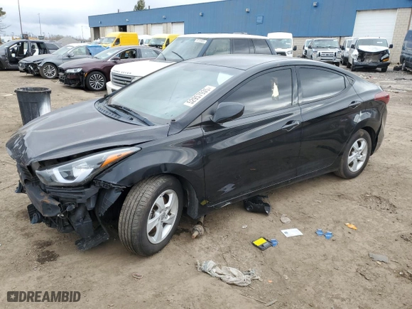2014 Hyundai Elantra SE with VIN KMHDH4AE5EU074649, listed as a Copart auction lot 52957935 with 0 mi miles and Clean Title. Bid and sale history available at carsss.com. Image 1.