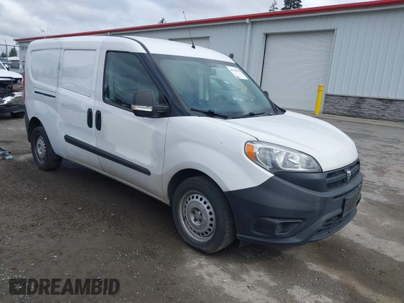 2018 Ram ProMaster City Cargo Van Tradesman with VIN ZFBERFAB5J6K35252, listed as a IAAI auction lot 41745960 with 108,100 mi miles. Bid and sale history available at carsss.com. Image 1.