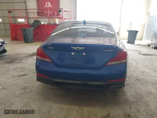 2021 Genesis G70 2.0T with VIN KMTG44LA4MU073743, listed as a IAAI auction lot 41665971 with 43,061 mi miles. Bid and sale history available at carsss.com. Image 17.
