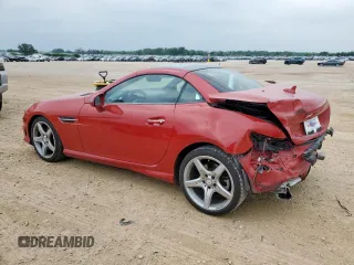 2013 Mercedes-Benz SLK 250 with VIN WDDPK4HA4DF063771, listed as a Copart auction lot 55578295 with 64,339 mi miles and Salvage title. Bid and sale history available at DreamBid. Image 2.