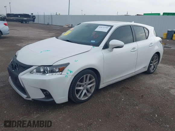 2014 Lexus CT 200h with VIN JTHKD5BH8E2196518, listed as a IAAI auction lot 41672745 with 126,655 mi miles and . Bid and sale history available at DreamBid. Image 2.