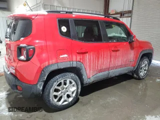 2016 Jeep Renegade Latitude with VIN ZACCJBBT7GPC57884, listed as a Copart auction lot 45362775 with 115,002 mi miles and Salvage Title. Bid and sale history available at carsss.com. Image 3.