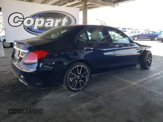 2019 Mercedes-Benz C 300 with VIN 55SWF8DB9KU313487, listed as a Copart auction lot 54217665 with 41,651 mi miles and Salvage Title. Bid and sale history available at DreamBid. Image 3.