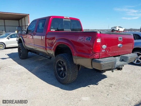 2015 Ford Super Duty F-250 SRW Lariat with VIN 1FT7W2BTXFED39893, listed as a IAAI auction lot 41620936 with 153,814 mi miles. Bid and sale history available at carsss.com. Image 3.