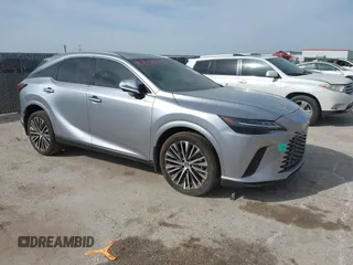 2023 Lexus RX with VIN JTJCHMAA0P2005263, listed as a IAAI auction lot 40102658 with 1 mi miles. Bid and sale history available at carsss.com. Image 1.