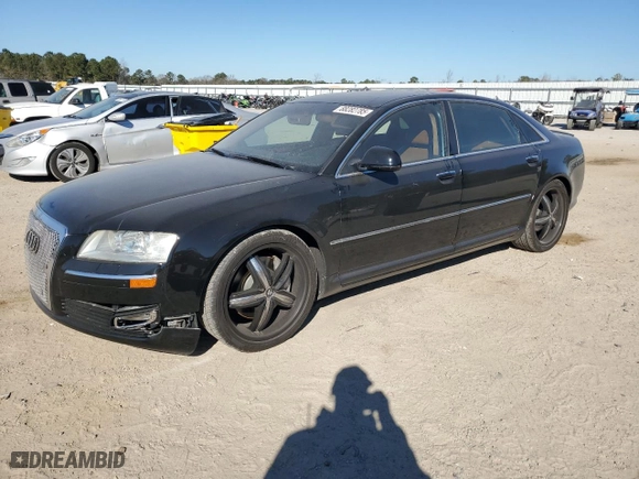 2008 Audi A8 L 4.2L with VIN WAUMV94EX8N000984, listed as a Copart auction lot 88282785 with 184,295 mi miles and Clean Title. Bid and sale history available at carsss.com. Image 1.