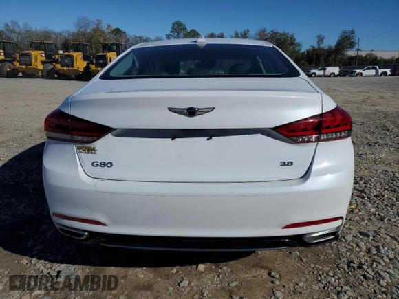 2019 Genesis G80 3.8L with VIN KMHGN4JE8KU295955, listed as a Copart auction lot 80874734 with 48,309 mi miles and Salvage title. Bid and sale history available at DreamBid. Image 6.