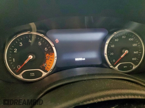 2017 Jeep Renegade Trailhawk with VIN ZACCJBCB1HPF32155, listed as a Copart auction lot 59960535 with 98,286 mi miles and Salvage title. Bid and sale history available at DreamBid. Image 9.