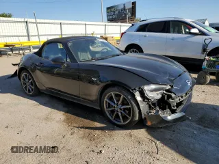 2017 Mazda MX-5 Miata Grand Touring with VIN JM1NDAD79H0120768, listed as a Copart auction lot 56358655 with 39,504 mi miles and Salvage title. Bid and sale history available at DreamBid. Image 4.