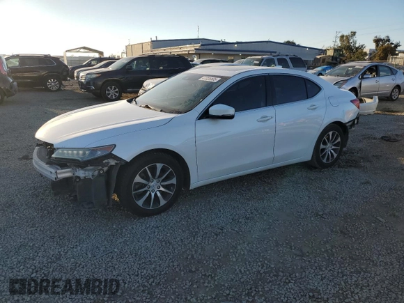 2017 Acura TLX w/Technology Pkg with VIN 19UUB1F58HA001182, listed as a Copart auction lot 47026505 with 137,169 mi miles and Salvage Title. Bid and sale history available at carsss.com. Image 1.