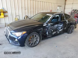 2019 Genesis G70 2.0T Advanced with VIN KMTG64LA1KU026869, listed as a Copart auction lot 70709004 with 85,109 mi miles and Salvage Title. Bid and sale history available at carsss.com. Image 1.