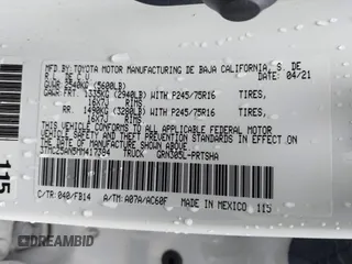 2021 Toyota Tacoma SR z VIN 3TMCZ5AN5MM417384, wystawiony jako IAAI lot #41617168 z przebiegiem 55 969 mil mil oraz . Historia ofert i sprzedaży dostępna na DreamBid. Obrazek 9.