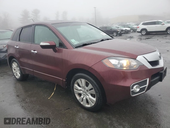 2011 Acura RDX with VIN 5J8TB1H29BA003609, listed as a Copart auction lot 43600265 with 134,600 mi miles and Salvage title. Bid and sale history available at DreamBid. Image 4.