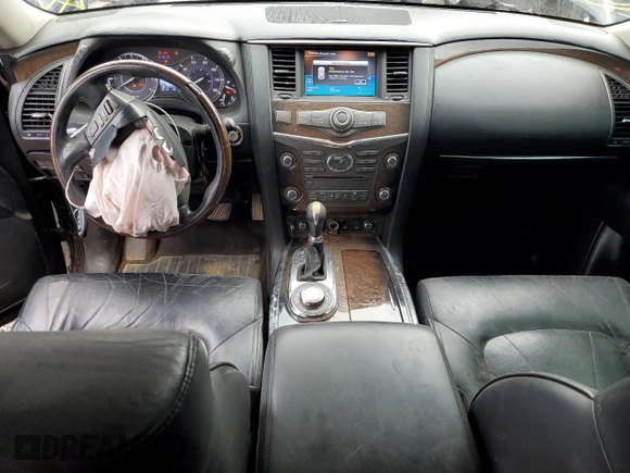 2011 Infiniti QX56 7-passenger with VIN JN8AZ2NE7B9006858, listed as a Copart auction lot 72564294 with 207,325 mi miles and Salvage Title. Bid and sale history available at carsss.com. Image 8.
