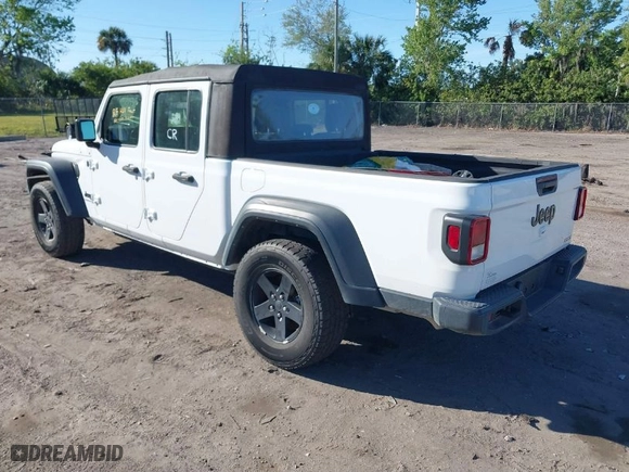 2021 Jeep Gladiator Willys with VIN 1C6HJTAG1ML619781, listed as a IAAI auction lot 41738452 with 62,400 mi miles. Bid and sale history available at carsss.com. Image 3.