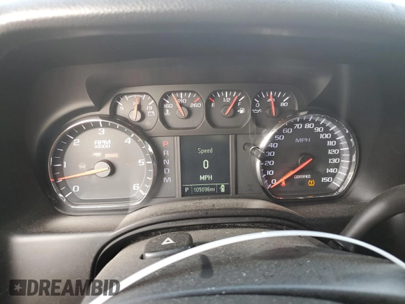 2015 Chevrolet Tahoe Commercial with VIN 1GNLC2EC1FR296841, listed as a Copart auction lot 60160605 with 105,096 mi miles and Salvage title. Bid and sale history available at DreamBid. Image 9.