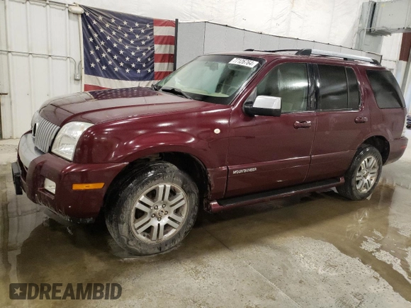 2008 Mercury Mountaineer Premier with VIN 4M2EU48E78UJ08437, listed as a Copart auction lot 77126764 with 0 mi miles and Salvage Title. Bid and sale history available at carsss.com. Image 1.