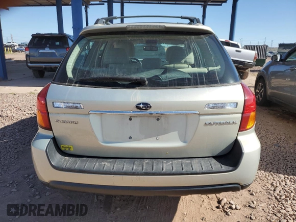 2007 Subaru Legacy Outback with VIN 4S4BP61C477334898, listed as a Copart auction lot 54066425 with 76,548 mi miles and Salvage title. Bid and sale history available at DreamBid. Image 6.