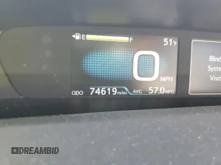 2017 Toyota Prius Two with VIN JTDKARFUXH3037331, listed as a Copart auction lot 89314285 with 74,619 mi miles and Salvage Title. Bid and sale history available at carsss.com. Image 9.